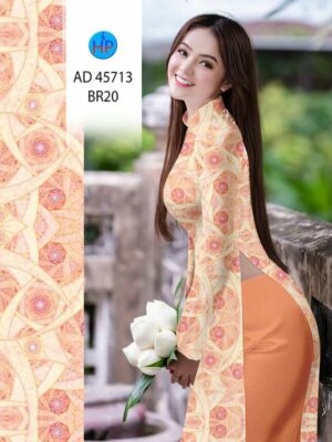Vải Áo Dài Hoa Văn AD 45713