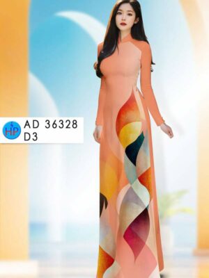 Vải Áo Dài Hoa In 3D AD 36328