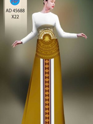 Vải Áo Dài Hoa Văn AD 45688