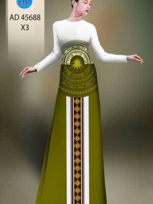 Vải Áo Dài Hoa Văn AD 45688