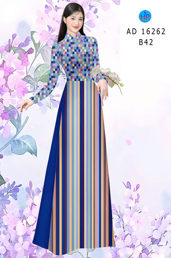 Vải Áo Dài Hoa Văn AD 16262