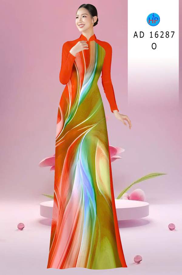 Vải Áo Dài Hoa Văn AD 16287
