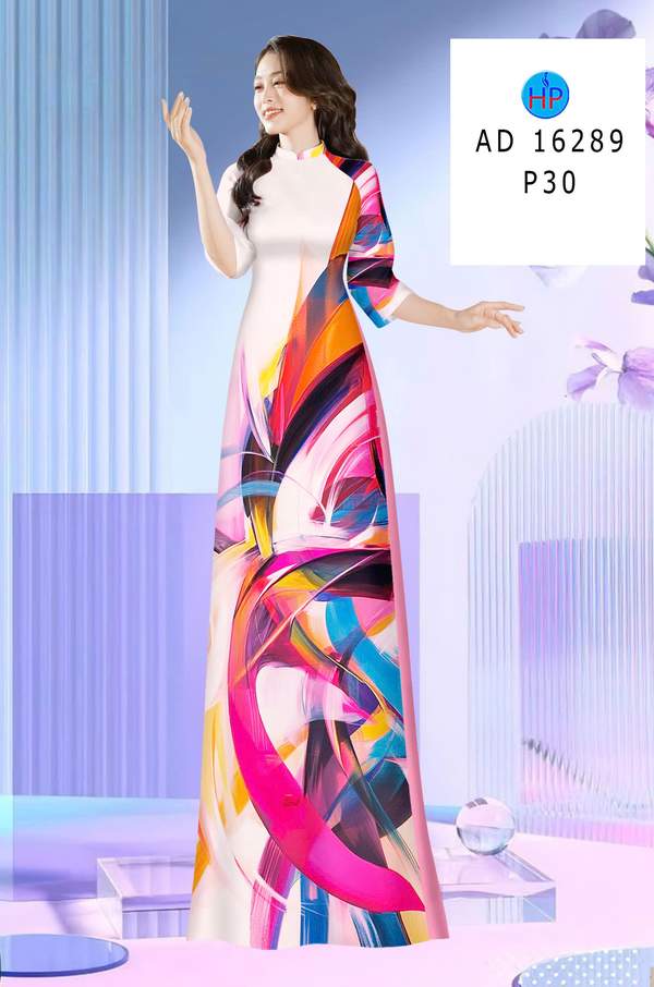 Vải Áo Dài Hoa Văn AD 16289