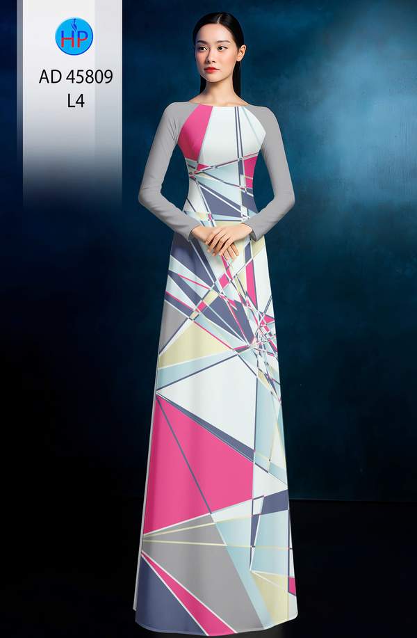 Vải Áo Dài Hoa Văn AD 45809