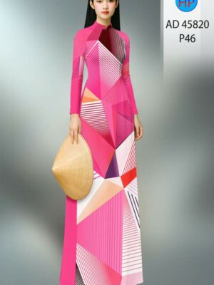 Vải Áo Dài Hoa Văn AD 45820