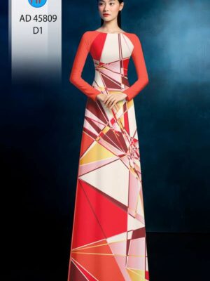 Vải Áo Dài Hoa Văn AD 45809