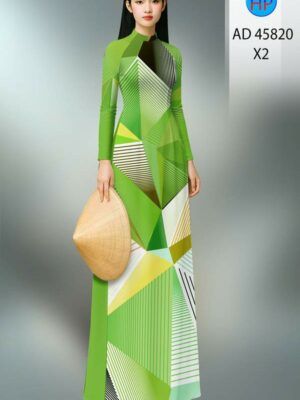 Vải Áo Dài Hoa Văn AD 45820