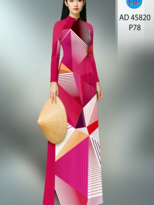 Vải Áo Dài Hoa Văn AD 45820