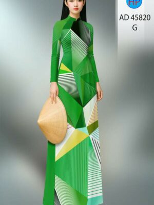 Vải Áo Dài Hoa Văn AD 45820