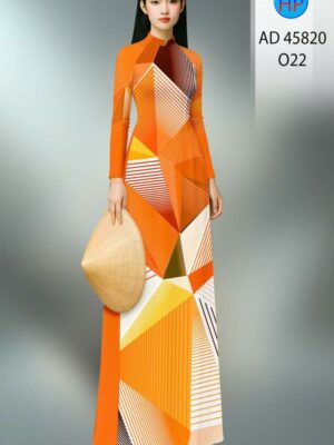 Vải Áo Dài Hoa Văn AD 45820