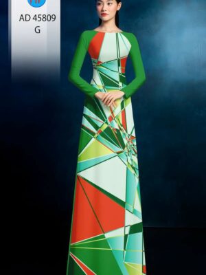 Vải Áo Dài Hoa Văn AD 45809