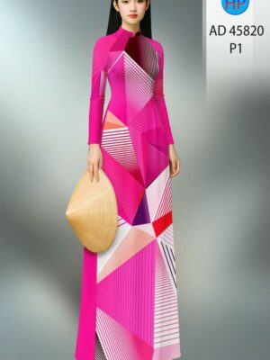 Vải Áo Dài Hoa Văn AD 45820