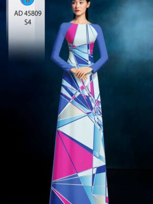 Vải Áo Dài Hoa Văn AD 45809