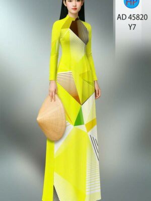 Vải Áo Dài Hoa Văn AD 45820