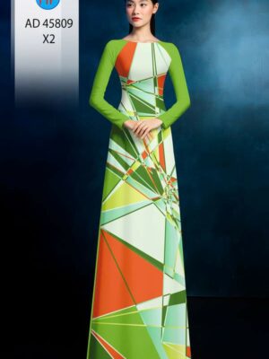 Vải Áo Dài Hoa Văn AD 45809