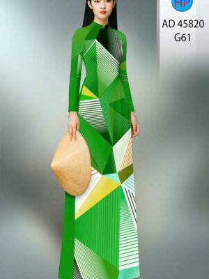 Vải Áo Dài Hoa Văn AD 45820