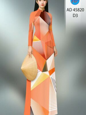 Vải Áo Dài Hoa Văn AD 45820