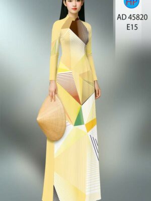 Vải Áo Dài Hoa Văn AD 45820