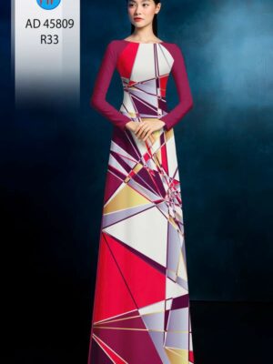 Vải Áo Dài Hoa Văn AD 45809