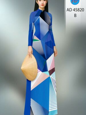 Vải Áo Dài Hoa Văn AD 45820