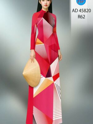 Vải Áo Dài Hoa Văn AD 45820