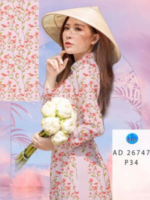 Vải Áo Dài Hoa Đều AD 26747