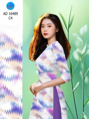 Vải Áo Dài Hoa Văn AD 16489