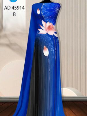 Vải Áo Dài Hoa Sen AD 45914