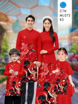 Vải Áo Dài Gia Đình Cá Chép AD CTNML072