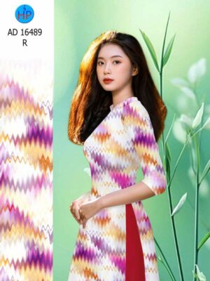 Vải Áo Dài Hoa Văn AD 16489