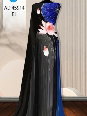 Vải Áo Dài Hoa Sen AD 45914