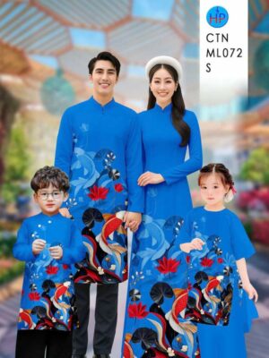 Vải Áo Dài Gia Đình Cá Chép AD CTNML072