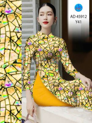 Vải Áo Dài Lập Thể AD 45912