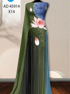 Vải Áo Dài Hoa Sen AD 45914