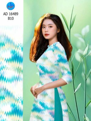 Vải Áo Dài Hoa Văn AD 16489