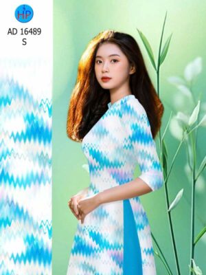 Vải Áo Dài Hoa Văn AD 16489