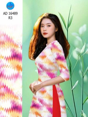 Vải Áo Dài Hoa Văn AD 16489