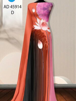 Vải Áo Dài Hoa Sen AD 45914