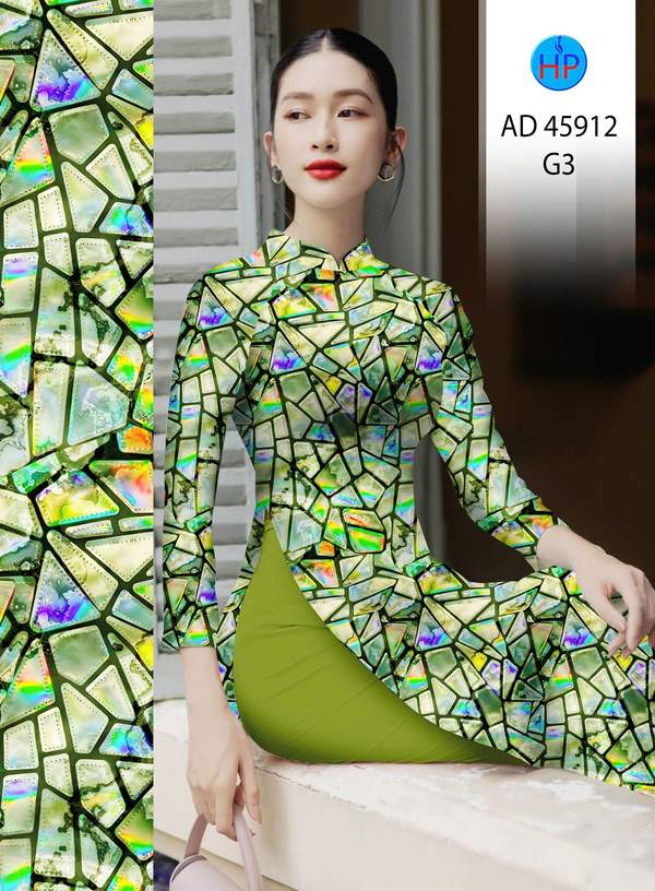 Vải Áo Dài Lập Thể AD 45912