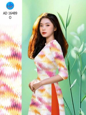 Vải Áo Dài Hoa Văn AD 16489