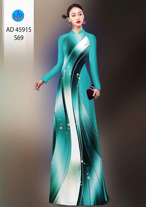 Vải Áo Dài Hoa Văn AD 45915
