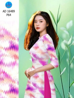 Vải Áo Dài Hoa Văn AD 16489