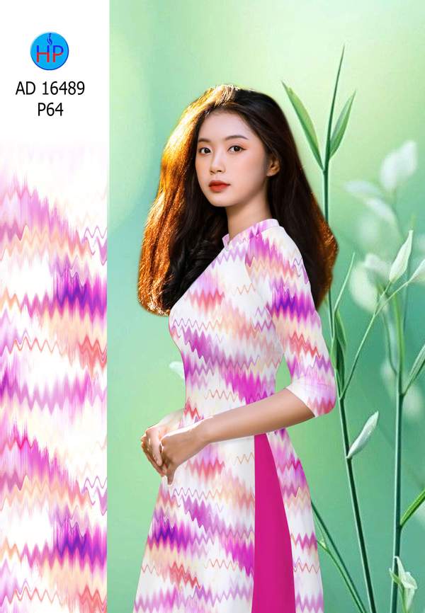 Vải Áo Dài Hoa Văn AD 16489
