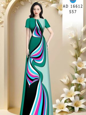 Vải Áo Dài Hoa Văn AD 16612