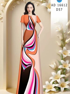 Vải Áo Dài Hoa Văn AD 16612