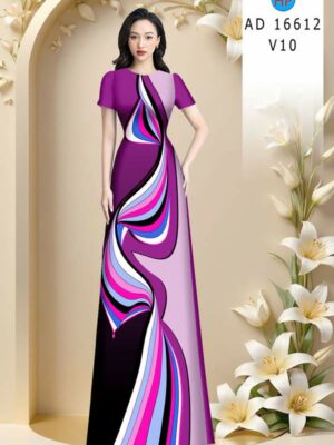 Vải Áo Dài Hoa Văn AD 16612