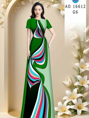 Vải Áo Dài Hoa Văn AD 16612