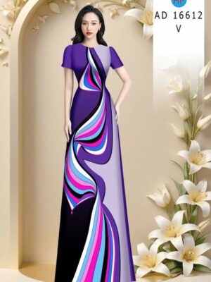 Vải Áo Dài Hoa Văn AD 16612