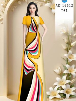 Vải Áo Dài Hoa Văn AD 16612