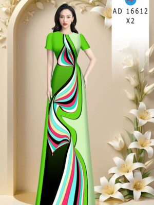 Vải Áo Dài Hoa Văn AD 16612